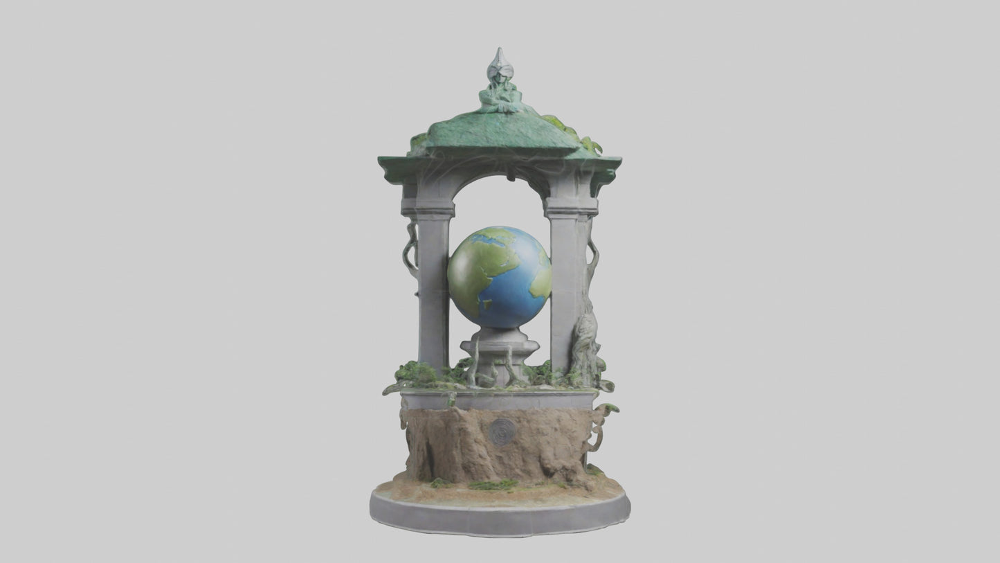 Earth Guardians Monument model VR / AR / low-poly