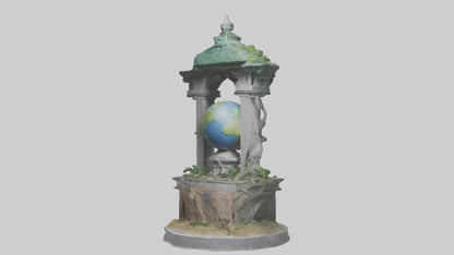 Earth Guardians Monument model VR / AR / low-poly