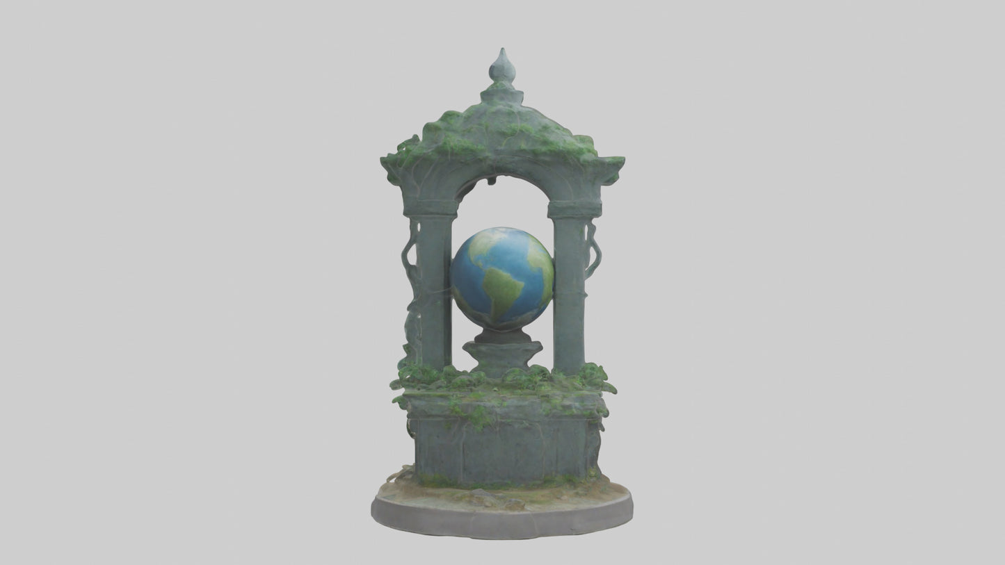 Earth Guardians Monument model VR / AR / low-poly