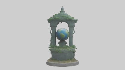 Earth Guardians Monument model VR / AR / low-poly