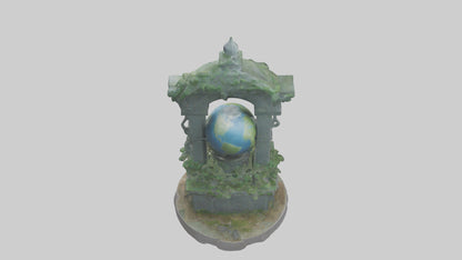 Earth Guardians Monument model VR / AR / low-poly