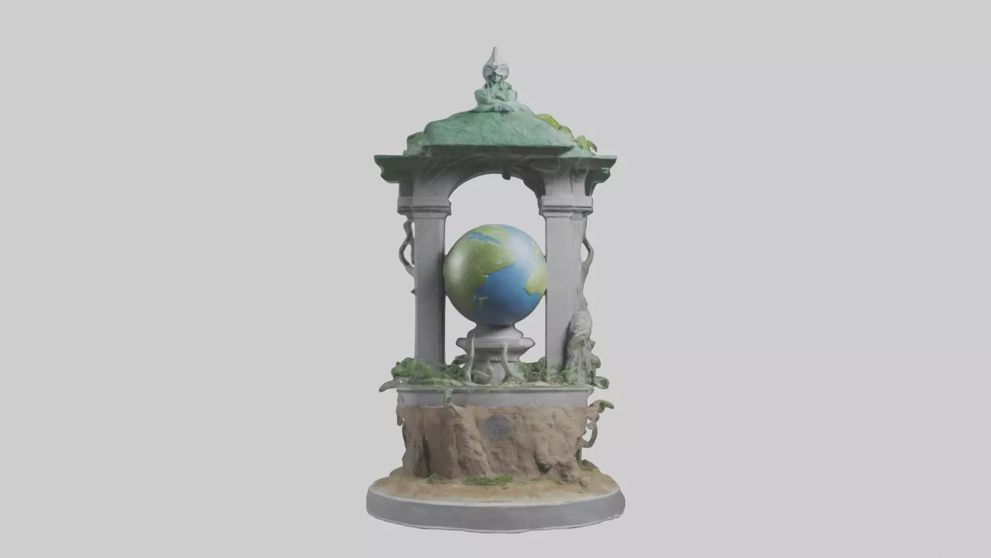 Earth Guardians Monument model VR / AR / low-poly