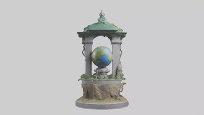 Earth Guardians Monument model VR / AR / low-poly