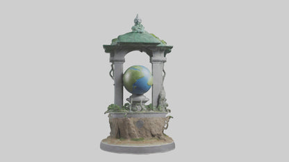 Earth Guardians Monument model VR / AR / low-poly