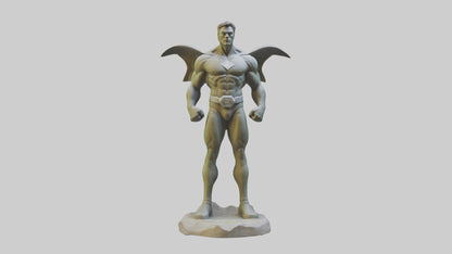 Earth Protection Hero Sculpture model VR / AR / low-poly