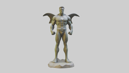 Earth Protection Hero Sculpture model VR / AR / low-poly