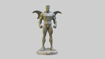 Earth Protection Hero Sculpture model VR / AR / low-poly