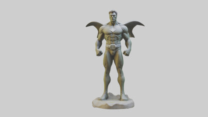 Earth Protection Hero Sculpture model VR / AR / low-poly