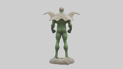 Earth Protection Hero Sculpture model VR / AR / low-poly