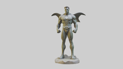 Earth Protection Hero Sculpture model VR / AR / low-poly