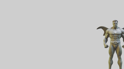 Earth Protection Hero Sculpture model VR / AR / low-poly