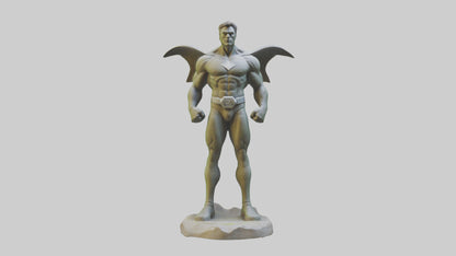 Earth Protection Hero Sculpture model VR / AR / low-poly