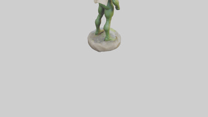 Earth Protection Hero Sculpture model VR / AR / low-poly