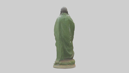 Earth Stewardship Statue model VR / AR / low-poly