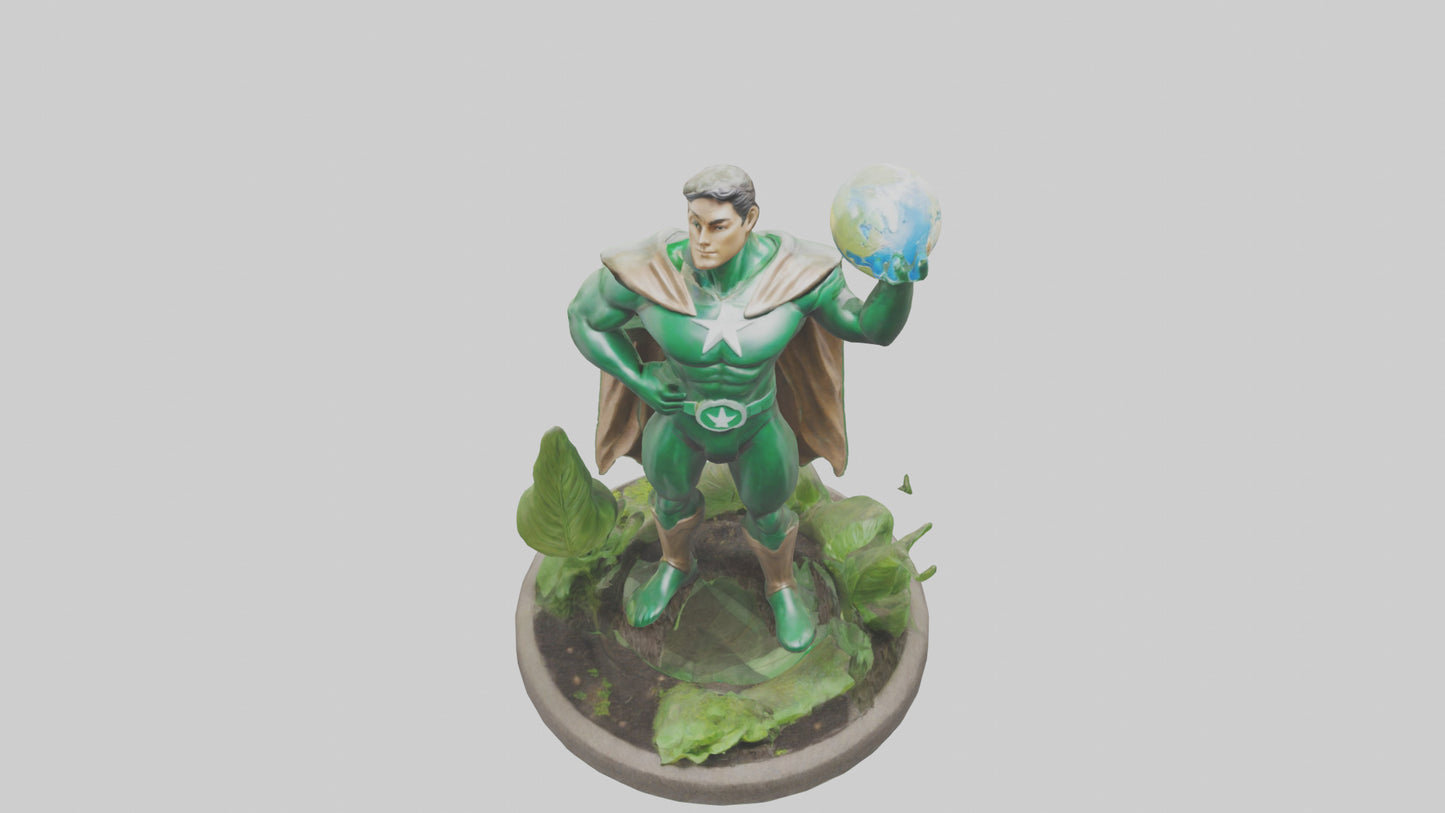 EarthFriendly Hero Statue model 3D model