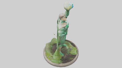 EarthFriendly Hero Statue model 3D model