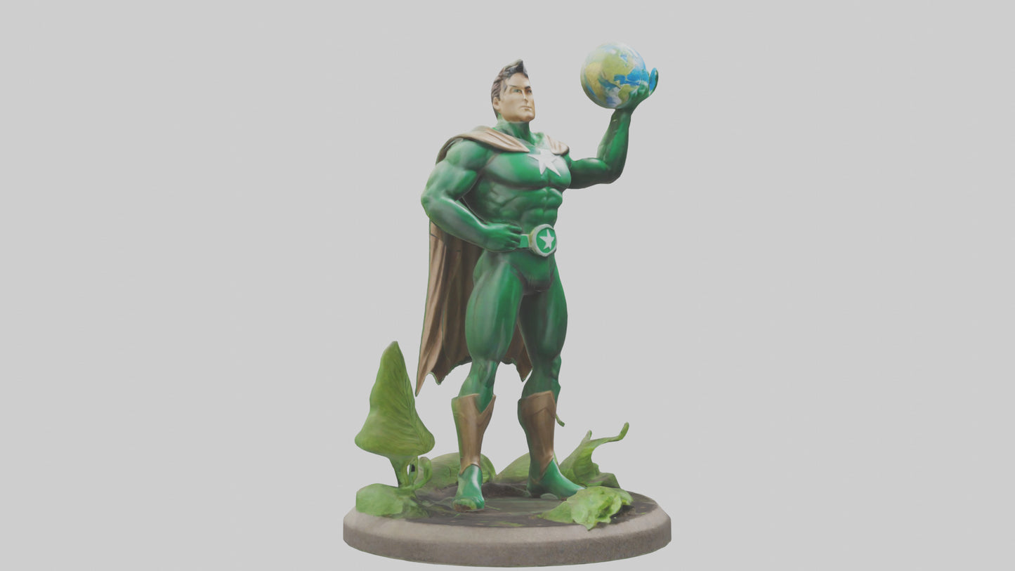 EarthFriendly Hero Statue model 3D model