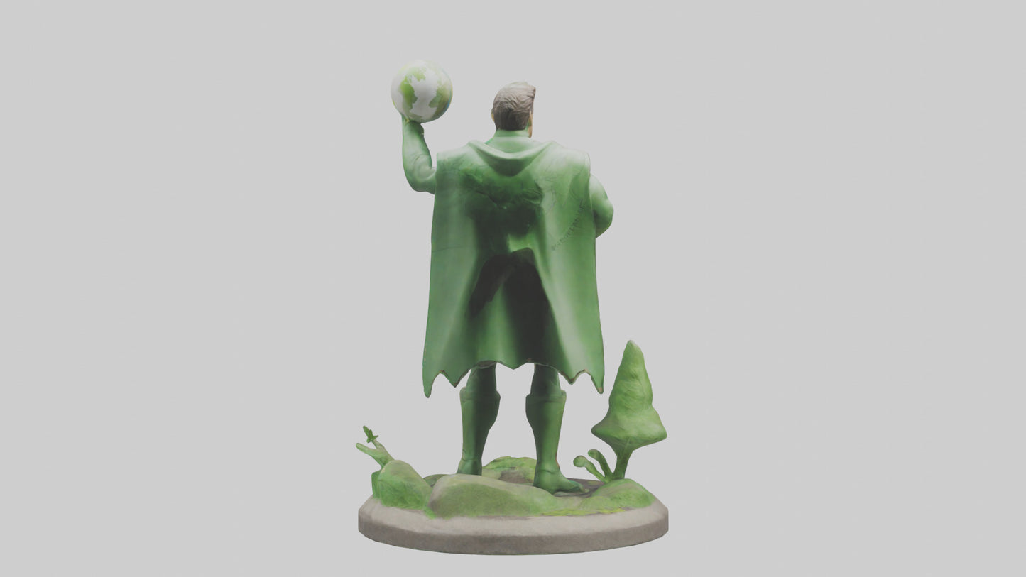 EarthFriendly Hero Statue model 3D model