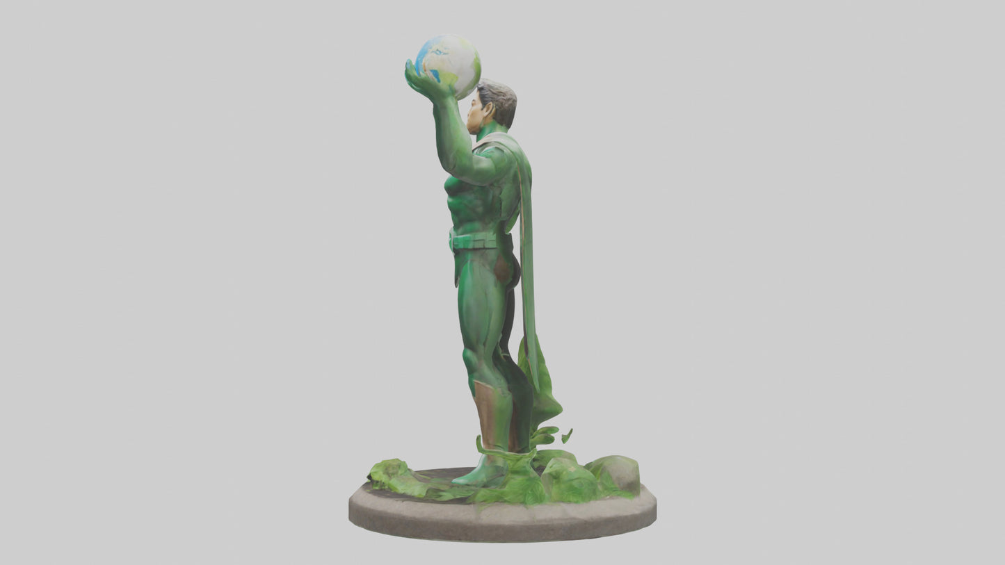 EarthFriendly Hero Statue model 3D model