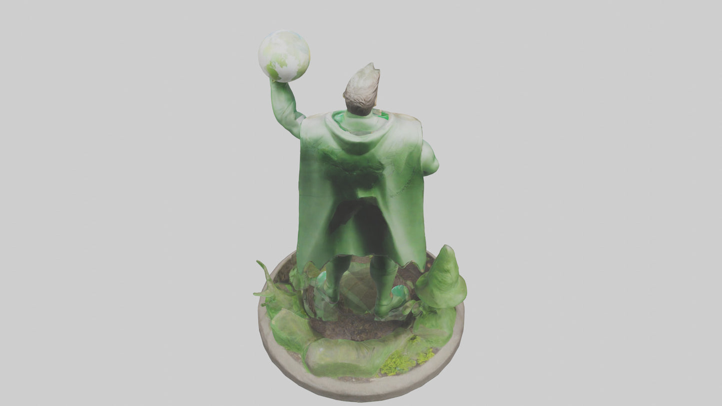 EarthFriendly Hero Statue model 3D model