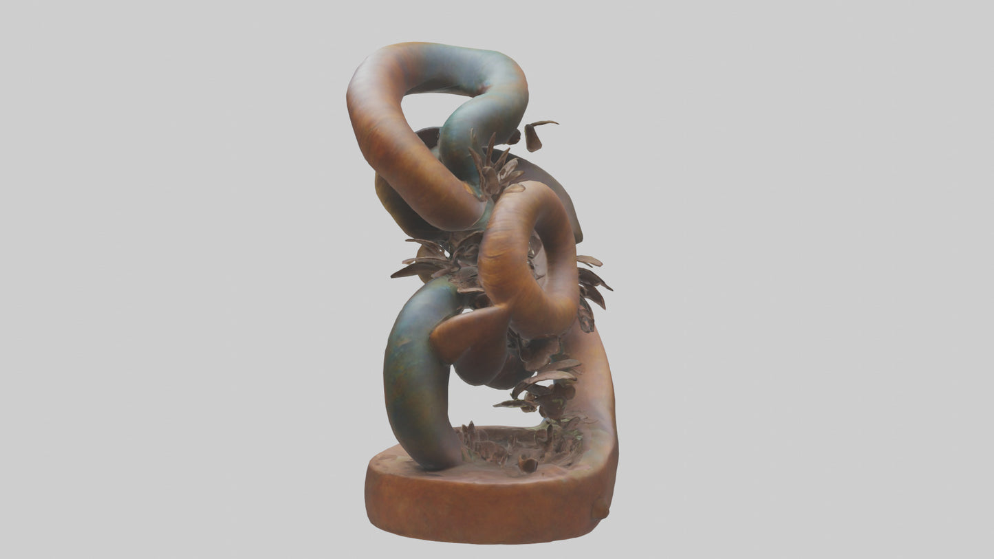 Earthly Spiral Sculpture model 3D model
