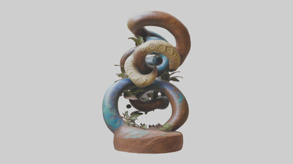 Earthly Spiral Sculpture model 3D model