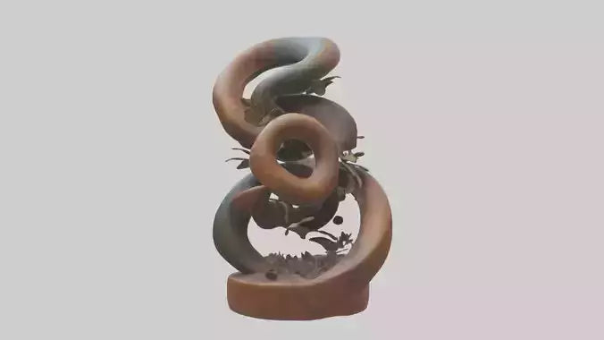 Earthly Spiral Sculpture model 3D model