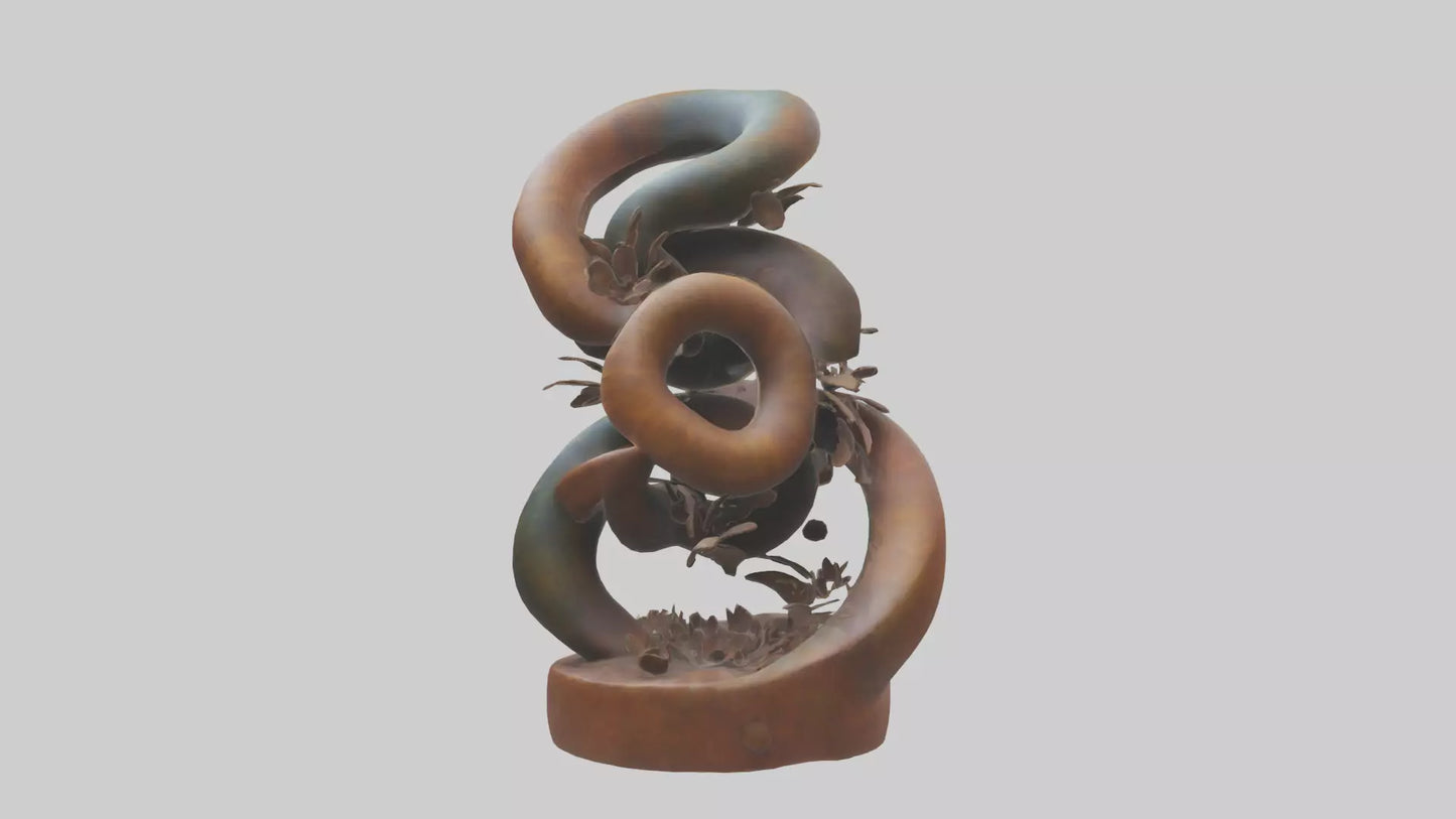 Earthly Spiral Sculpture model 3D model