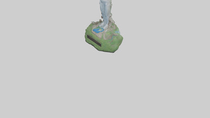 Earths Guardianship Statue model VR / AR / low-poly