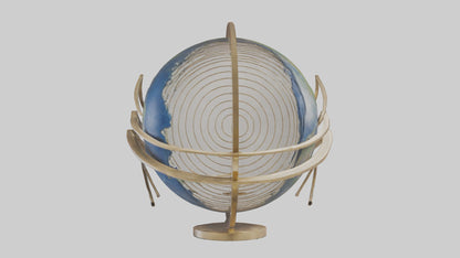 Earths Motion sculpture model VR / AR / low-poly