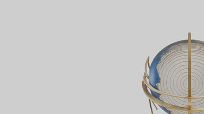 Earths Motion sculpture model VR / AR / low-poly