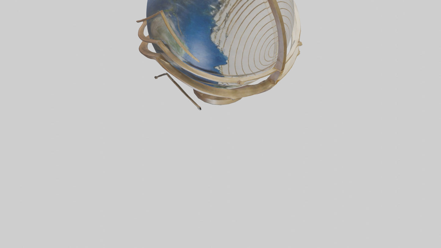 Earths Motion sculpture model VR / AR / low-poly