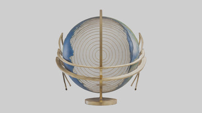 Earths Motion sculpture model VR / AR / low-poly