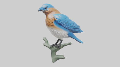 Eastern Bluebird statue model VR / AR / low-poly