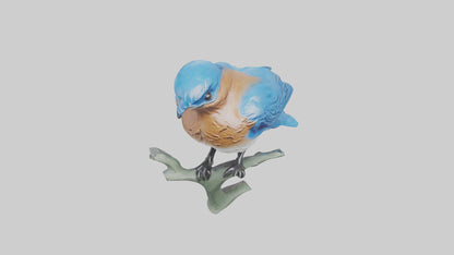 Eastern Bluebird statue model VR / AR / low-poly