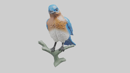 Eastern Bluebird statue model VR / AR / low-poly