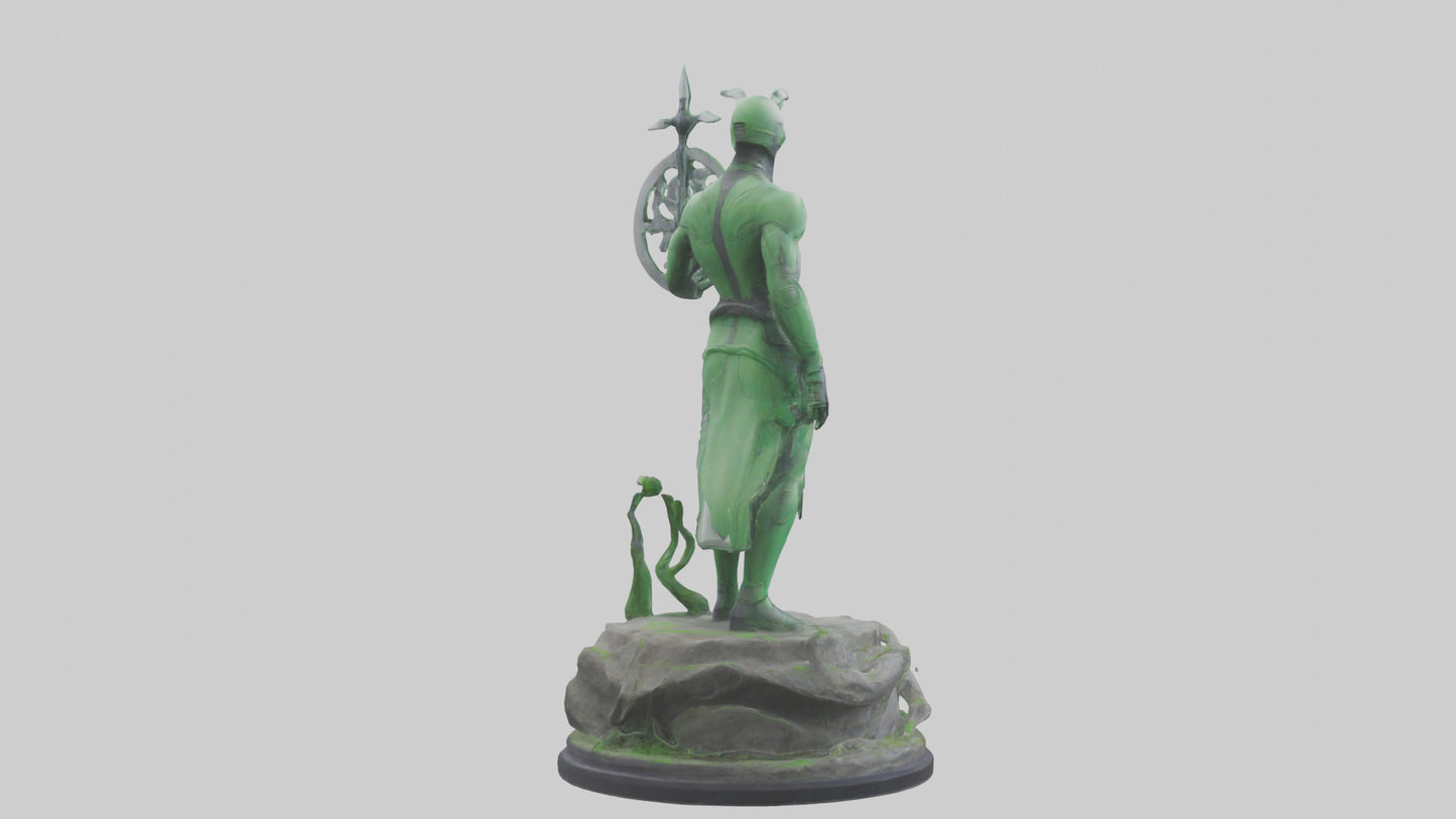 Eco Defender Statue model 3D model