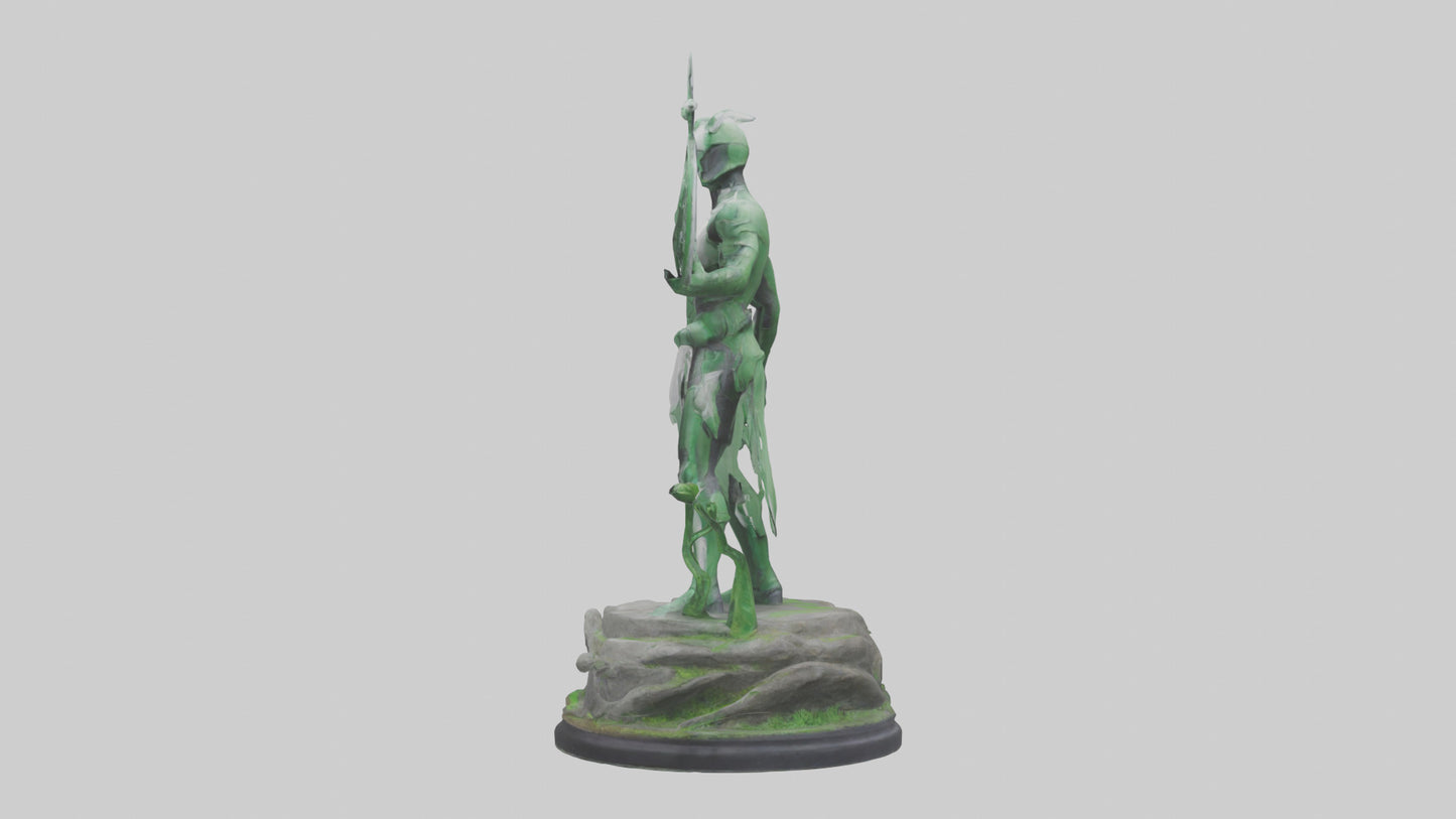 Eco Defender Statue model 3D model