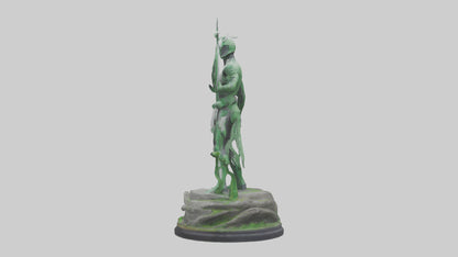 Eco Defender Statue model 3D model