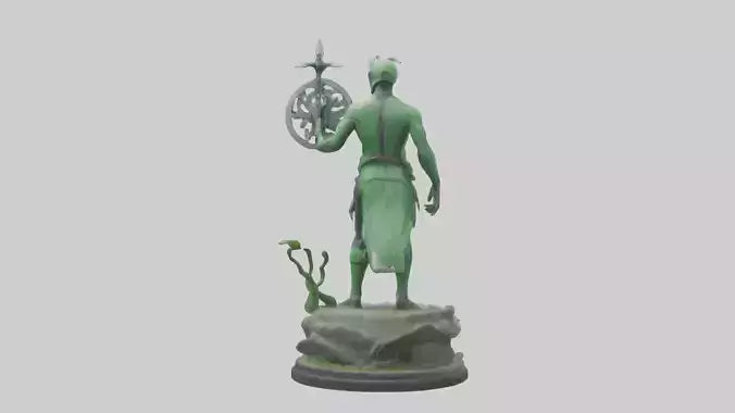Eco Defender Statue model 3D model