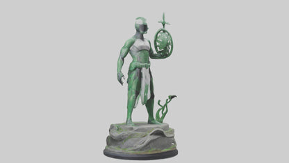 Eco Defender Statue model 3D model
