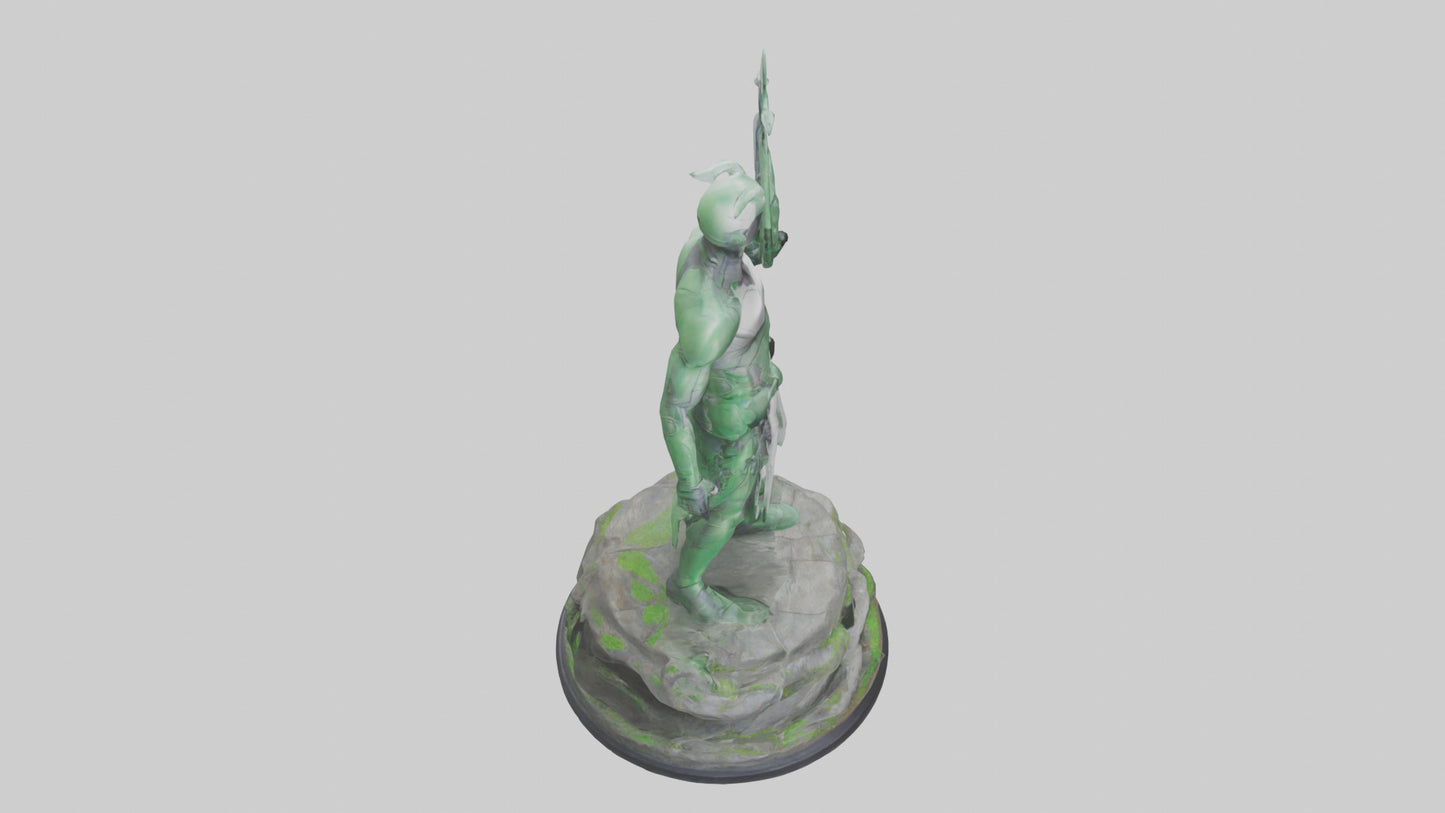 Eco Defender Statue model 3D model