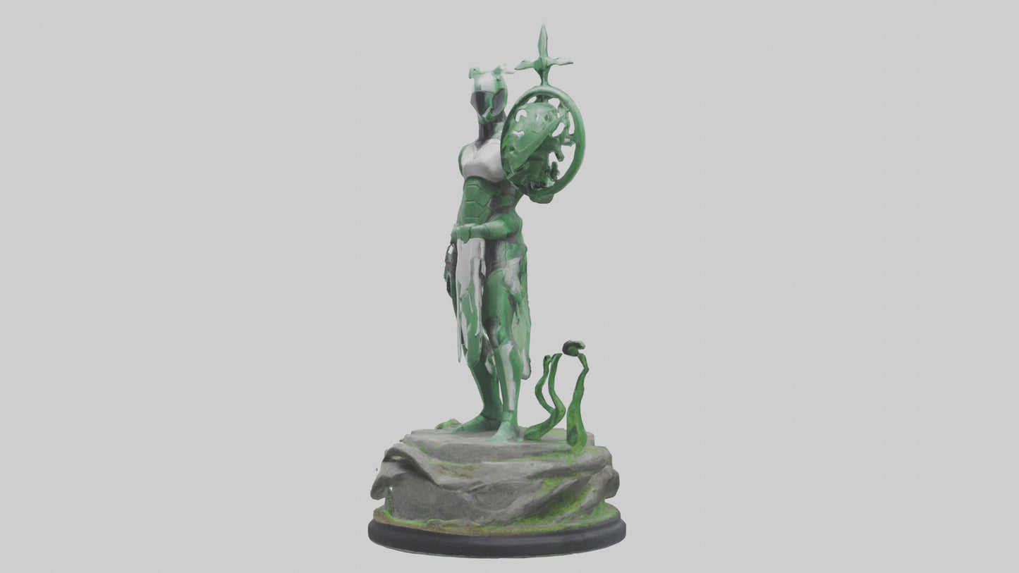 Eco Defender Statue model 3D model
