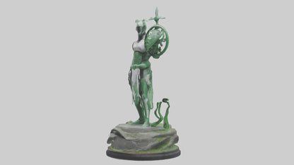Eco Defender Statue model 3D model