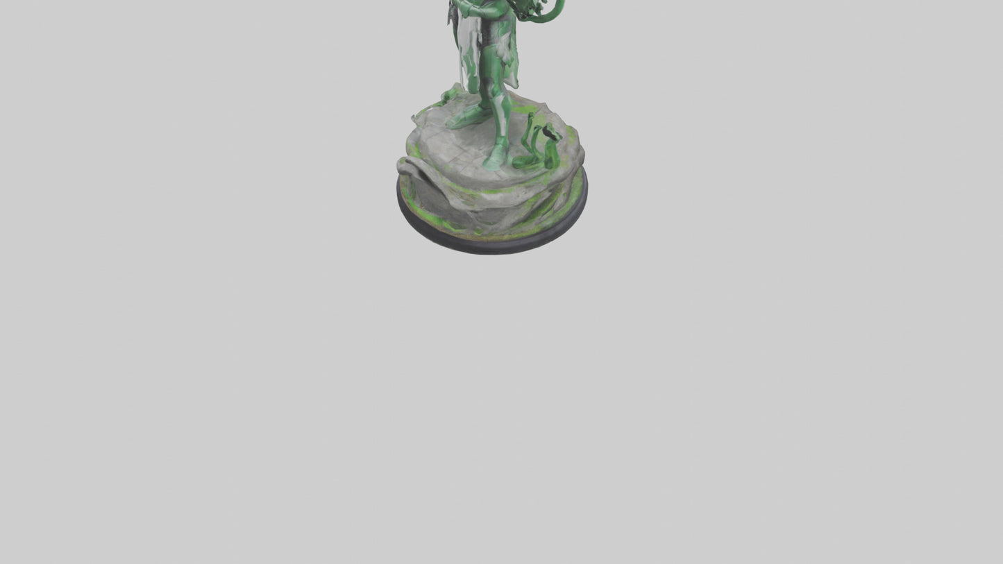 Eco Defender Statue model 3D model