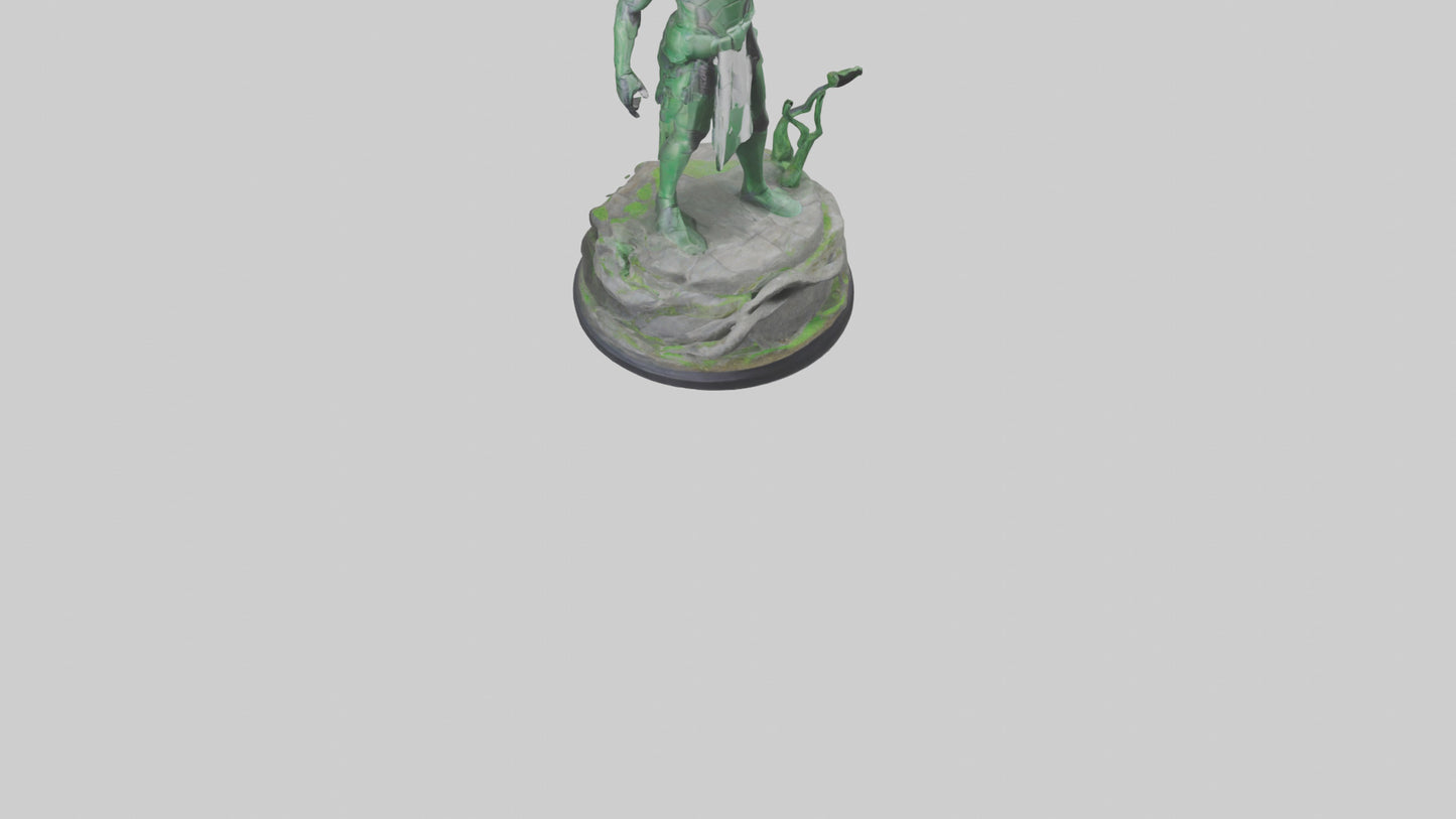 Eco Defender Statue model 3D model