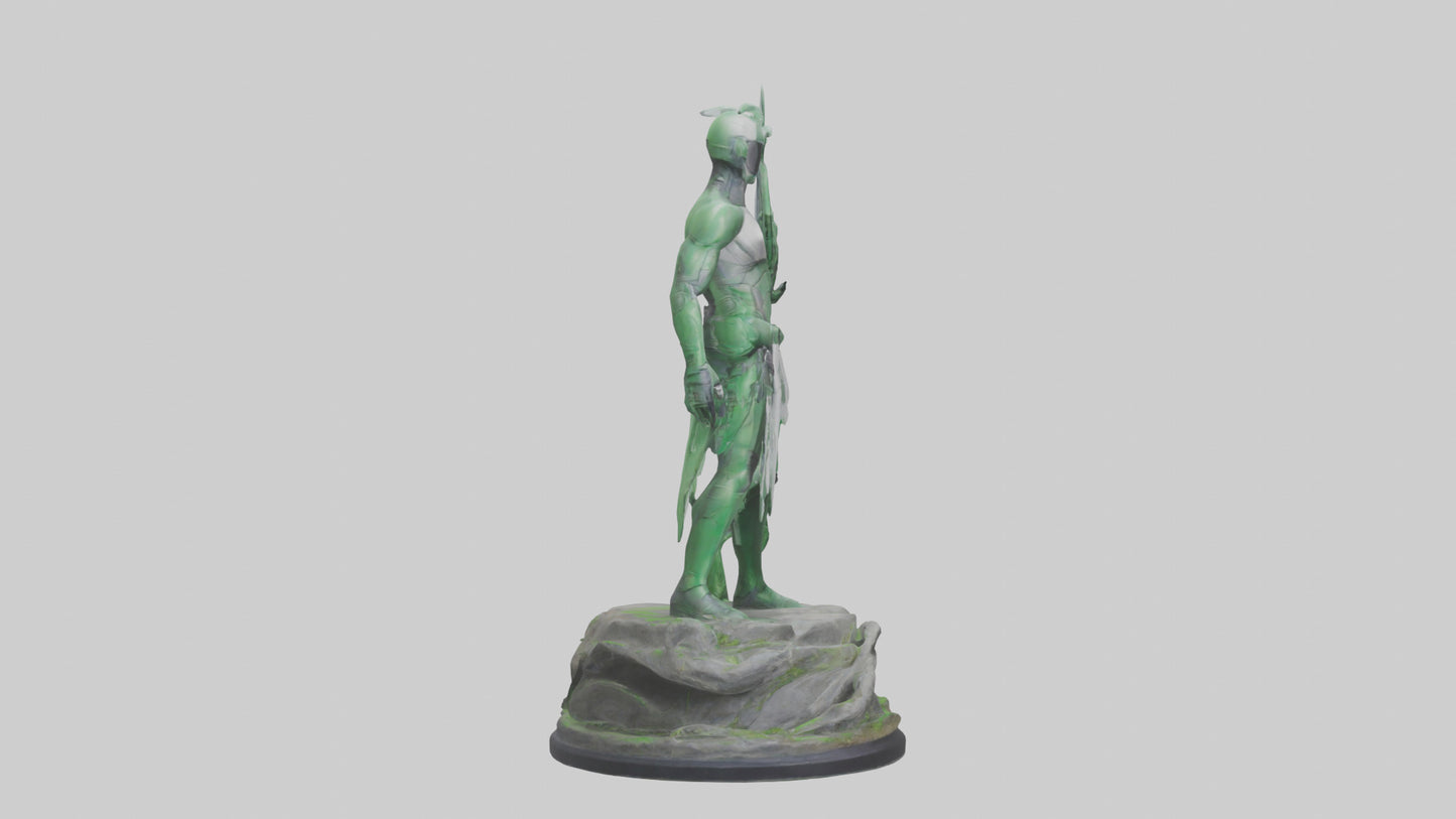 Eco Defender Statue model 3D model
