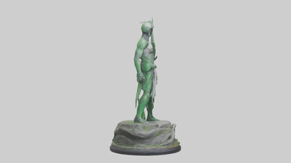 Eco Defender Statue model 3D model