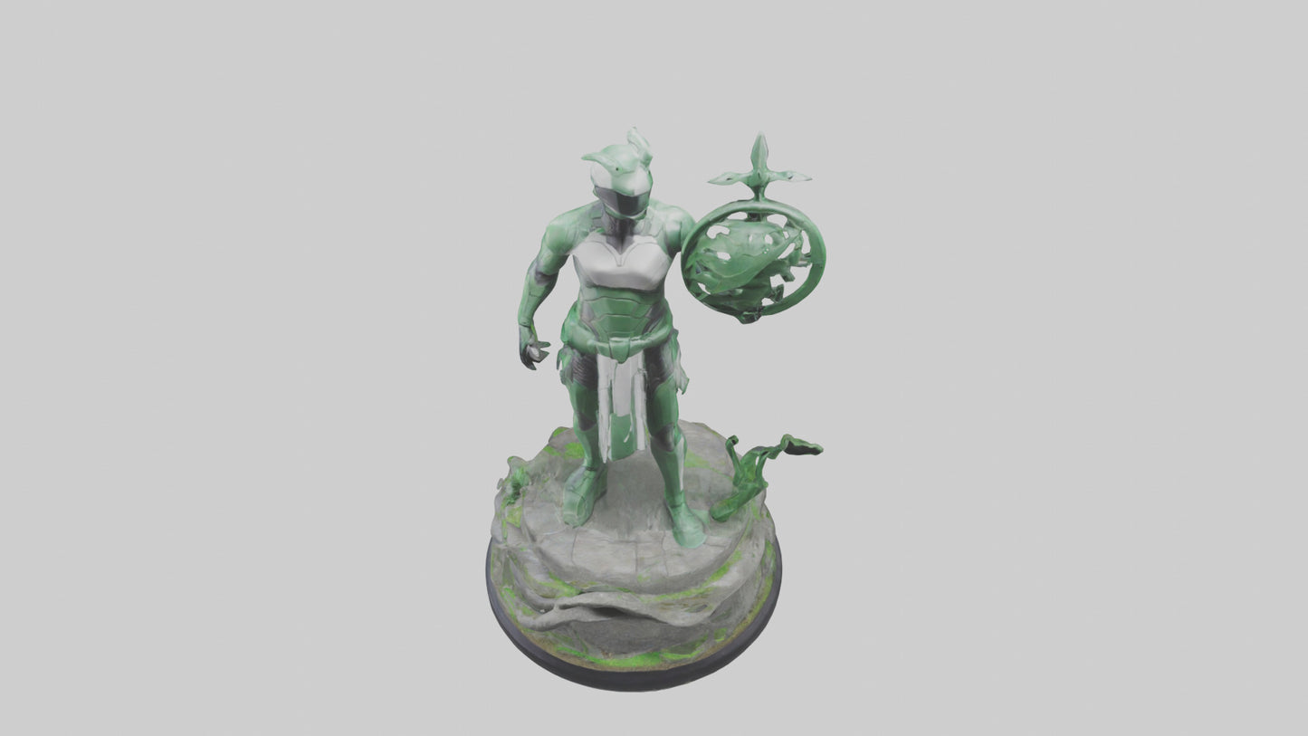 Eco Defender Statue model 3D model