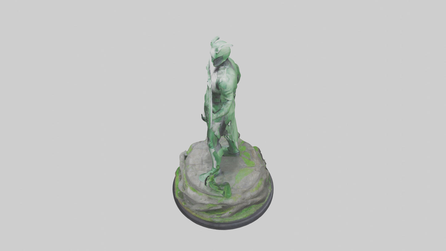 Eco Defender Statue model 3D model